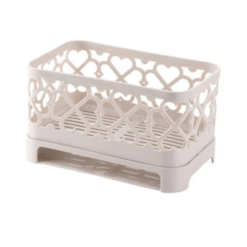 Sopnge Storage Basket Drain Holder Kitchen Bathroom Sundries Storage Box Dish Soap Cleaning Brush Towel Facial Cleanser Lotion