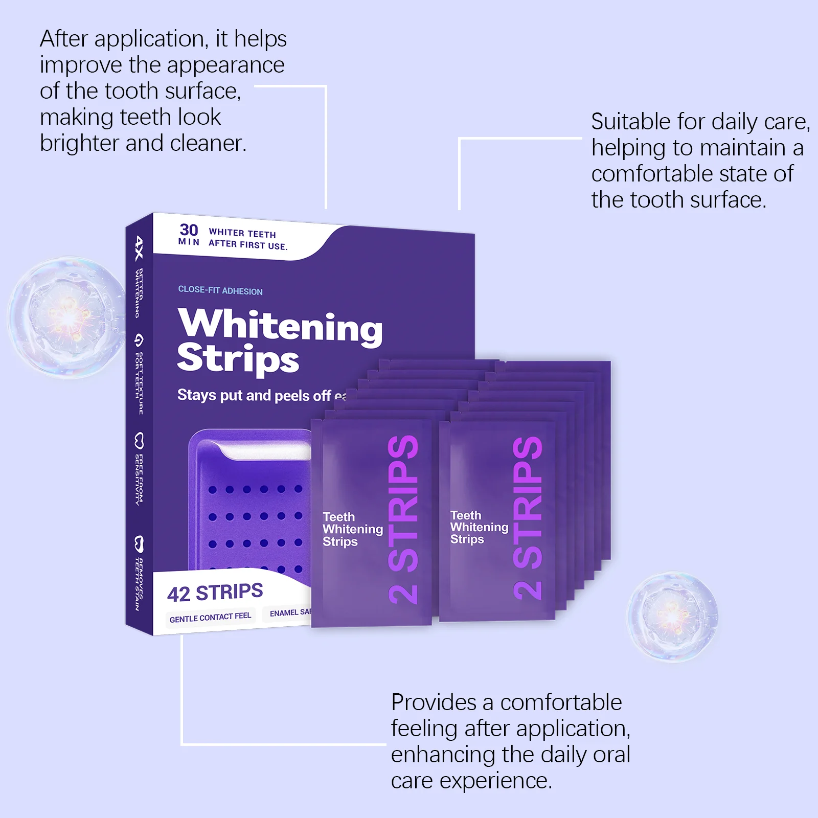 치아 미백 스트립 42개입 밀착형 접착제 부드러운 일상 - Teeth Whitening In Office 리뷰 및 가격