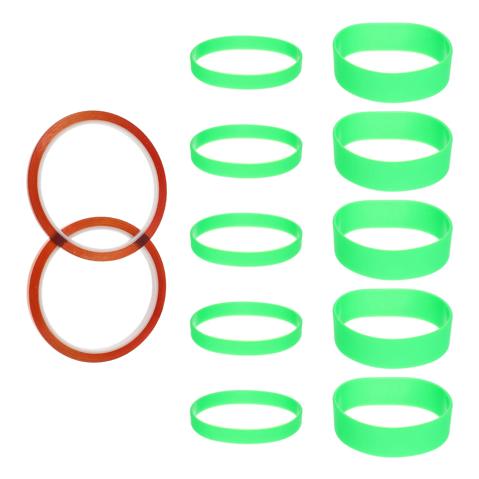 

1 set Heat Resistant Bands Sublimation Tumbler Thermal Tape Cover Elastic Heat Resistant Tape Paper Holder Supplies