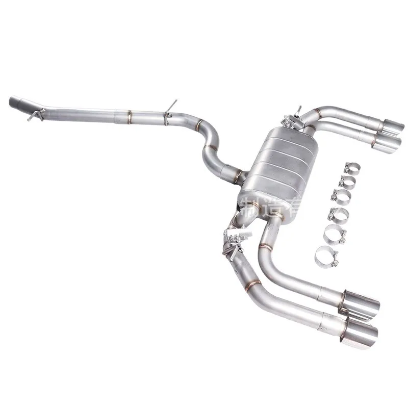 아우디 S3 2.0T 차량에 GFC 중간 및 테일 전자식 밸브 배기 사운드 시스템 업그레이드 및 개조 배기 파이프 장착에 적합합니다.