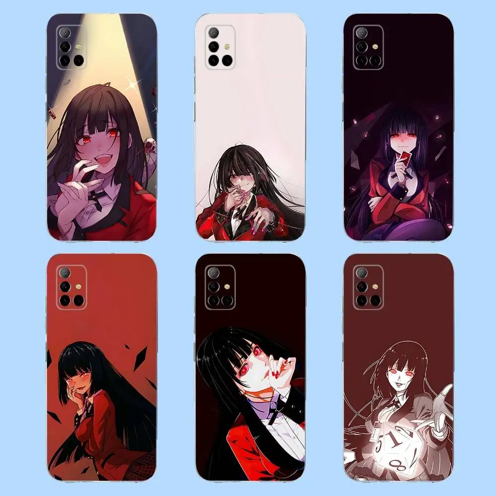 

J-Jabami Anime Yumeko Phone Case For Samsung S 23,22,10,9,8 A 71,52,51,30,21S,12 PIus,E,Lite Note20 Ultra Clear Soft