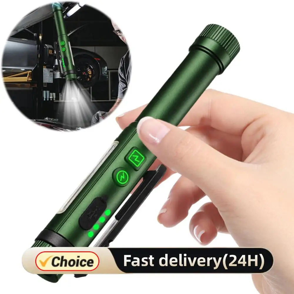 

XPG + COB светодиодный медицинский удобный фонарик-ручка с зарядкой через USB, мини-фонарик для кормления, 500LM, фонарик для проверки работы для студентов-медсестер