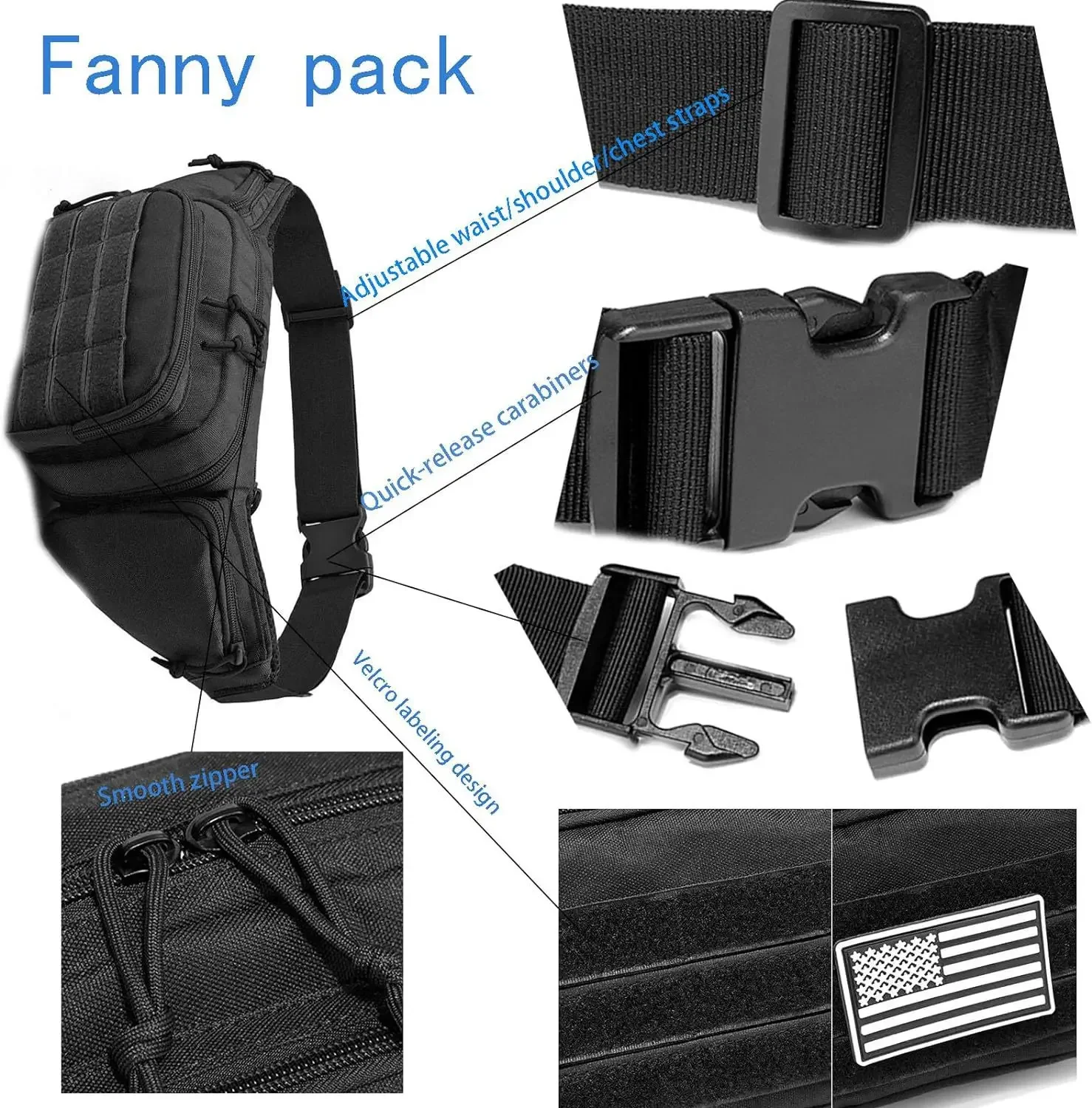 Novo saco de fixação de cintura invisível multifuncional ao ar livre para armazenamento esportivo masculino saco de cintura kit de ferramentas ao ar livre