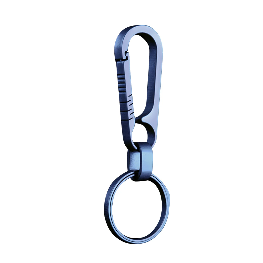 

Titanium Alloy Car Keychain Waist Keyring Backpack Buckle Lightweight Durable Corrosion Resistant Large Capacity for Backpacks