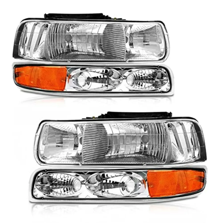 

Фары в сборе для Chevrolet Silverado 1500 2500 1999-2002, Chevrolet Silverado 1500HD 2500HD 3500 2001-2002, Tahoe 2000-2006