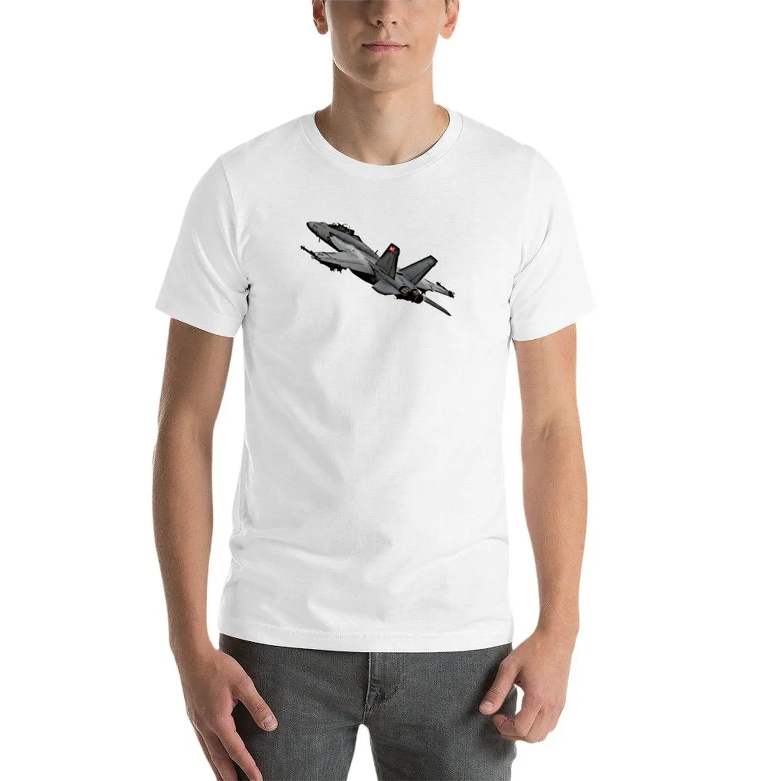 F/A-18 T-Shirt t shirts for man graphic vintage cotton tshirt 100% T-Shirt