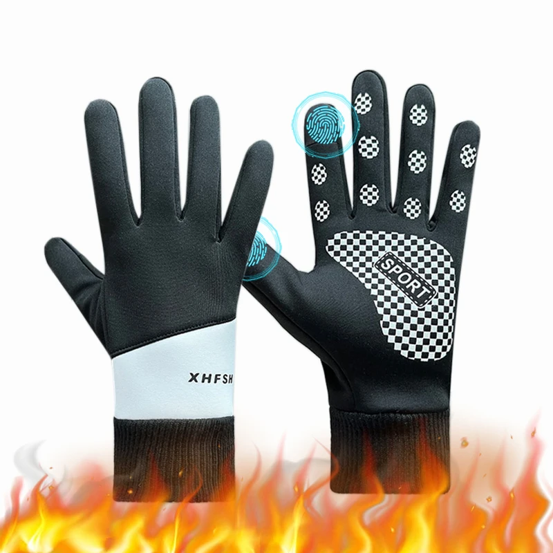 Winterhandschuhe für Herren, wasserdicht, winddicht, kalt, Fahrradhandschuhe, Snowboard, Motorrad, Reiten, Fahren, warmer Touchscreen-Handschuh