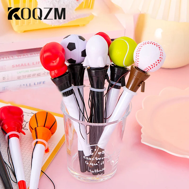 

Funny Catapult Decompression Neutral Pen Creative Bounce Ball Gel Pen Signing Ballpoint Pen Stationary School Office Supplies