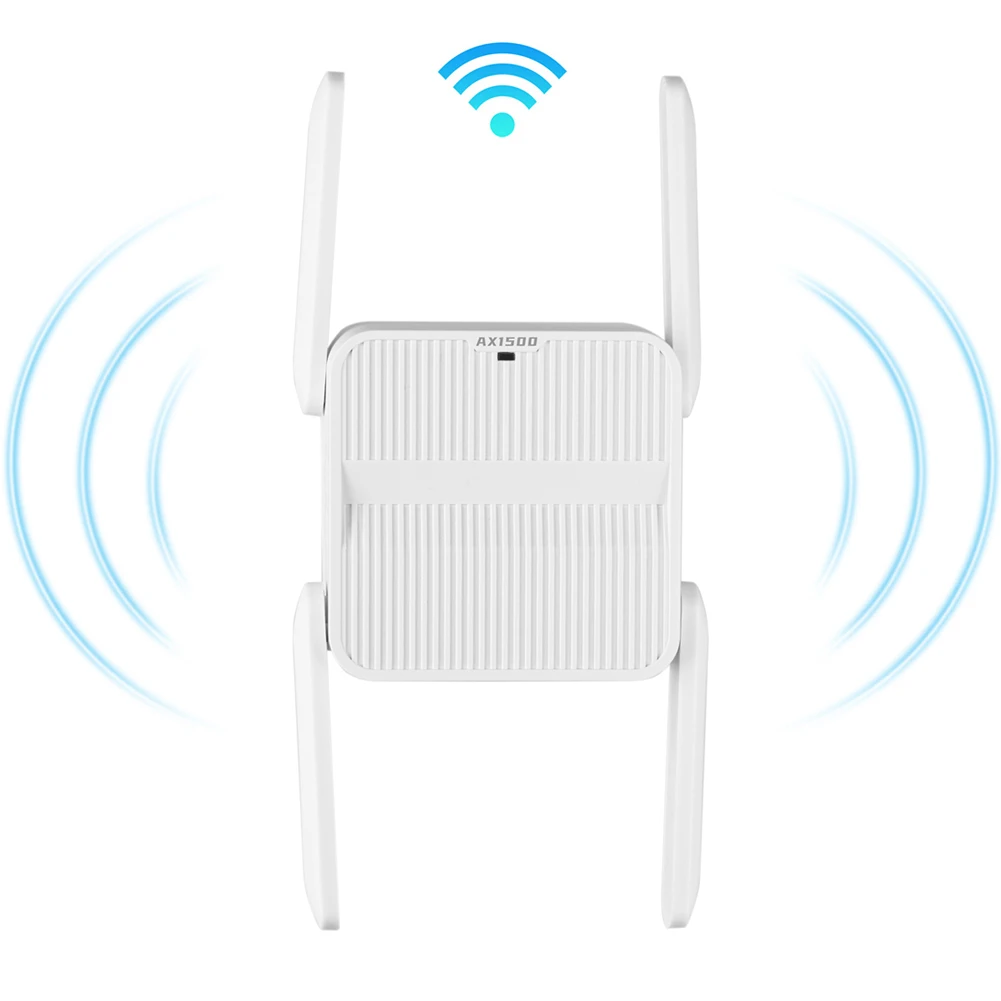 WiFi 6 Repeater Extender 1500Mbps Signal Booster Amplifier with Ethernet Port Wireless WiFi Extender Long Range Network Easy Set