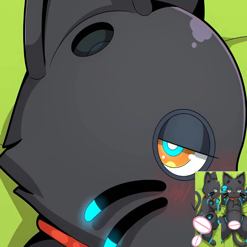 لتقوم بها بنفسك مخصص أنيمي رقيق فروي 808 (hi-fi_rush) Orcus Dakimakura المخدة وسادة حالة العناق.. الوجهين طباعة