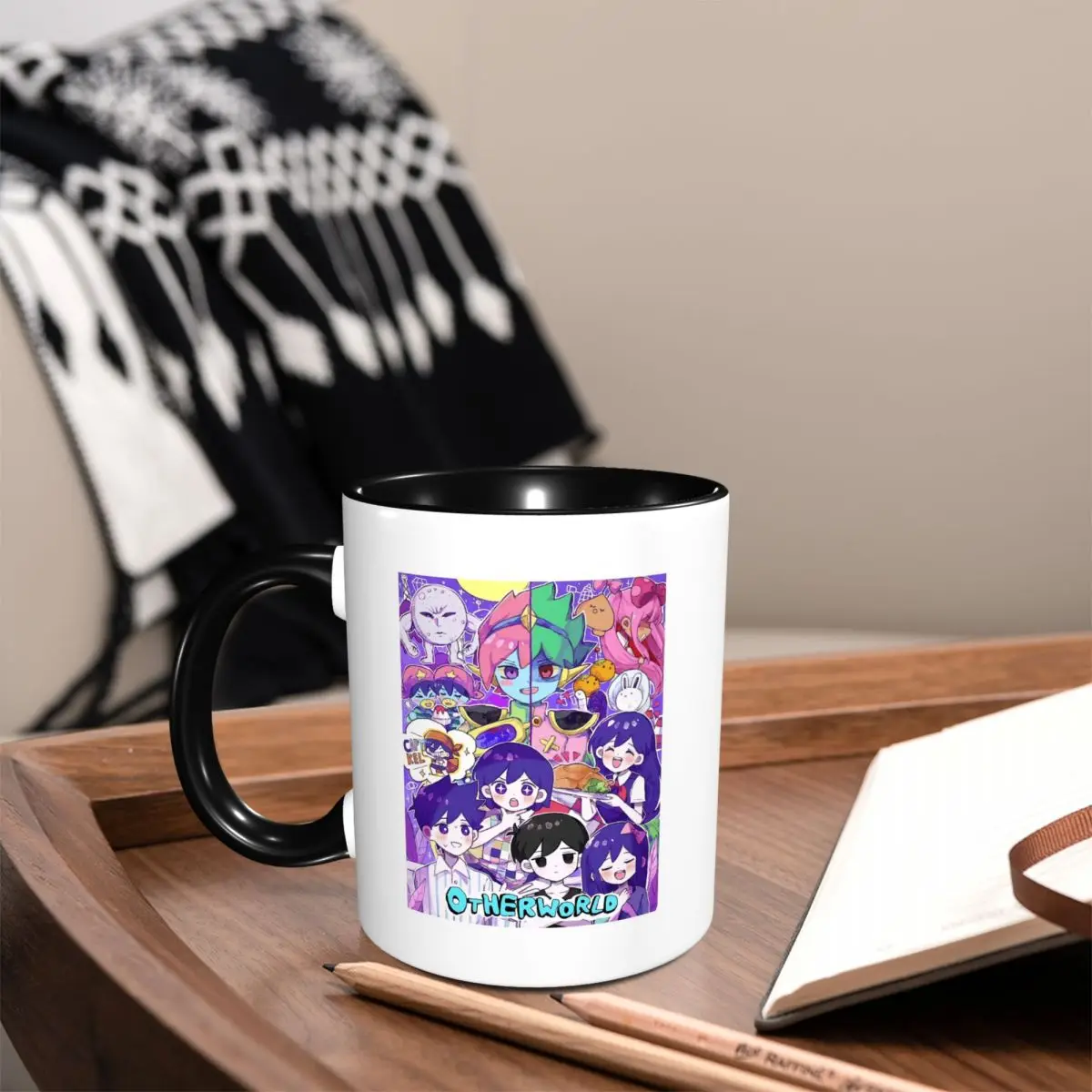 Omori Hero Sunny Basil Cartoon Horror Mug Funny Ceramic Coffee Cups Tea Mugs Milk Cup Drinkware Gifts for Friends