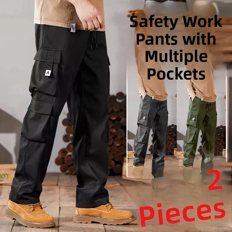 

American Sle Casual Work Pants Men's Long Trousers Wear Resistant Labor Protection Workwear Breathable Thiened Fce