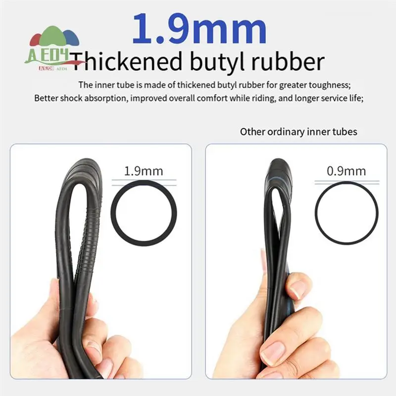 

AED4-90 Degree Replacement Inner Tube For 255X80 90/65-6.5 80/65-6.5 Tire Scooter (2-Pack)