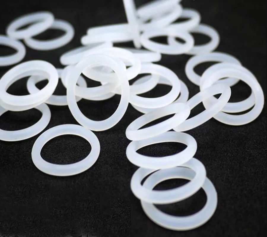 CS2mm OD5mm-90mm White Silicone O-ring Waterproof Sealing Ring High Temperature Resistant Silicone O Ring Seal Rubber Gasket