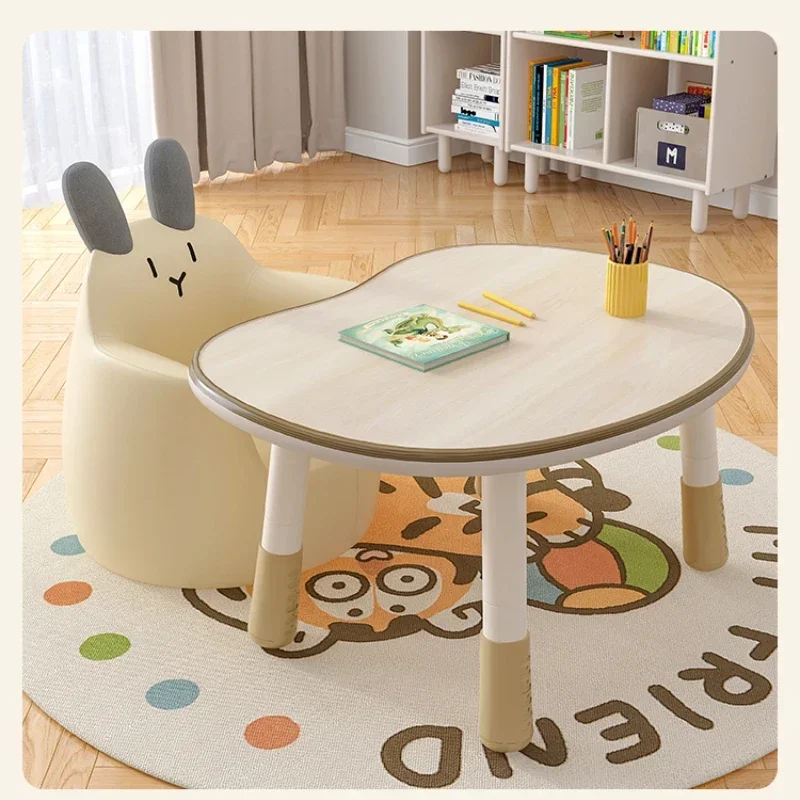 Cadeira de mesa para bebês, conjuntos de mesa para crianças pequenas, amendoim, educação precoce, sofá de leitura ajustável, chão pequeno