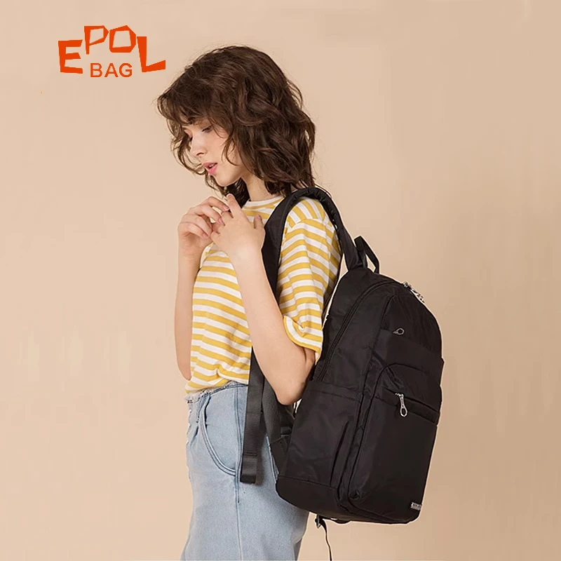 

EPOL Large Travel Backpack Women's Multiple pockets Waterproof Sport School Bags Daily Durable Teenage Youth Backpacks 2800-14