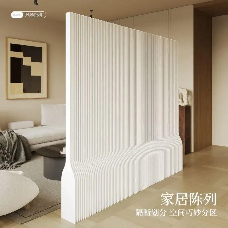 Sub-baffle wall organ paper wall office porch light retractable screen baffle partition