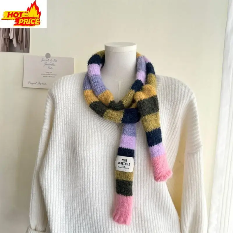 

Модный узкий шарф, шейный платок для вечеринок и путешествий, модный шарф унисекс, простой уличный шарф для повседневной или