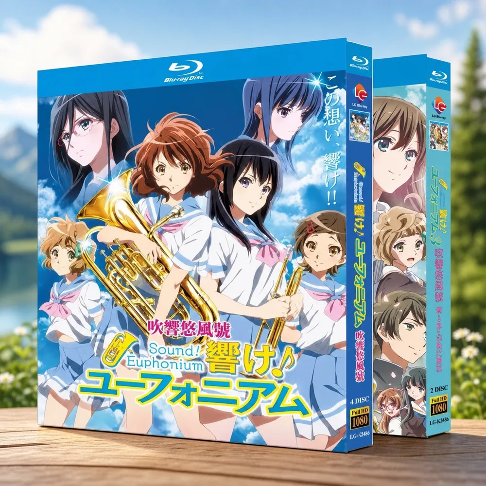 BD Blu-ray Disc High-Definition Anime Sound! Euphonium Seasons 1-3 & Concert Contest Arc 6-Disc Box Set
