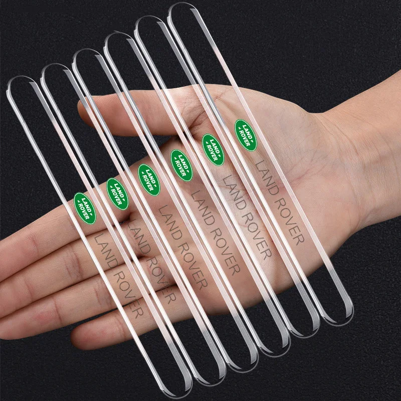 

6Pcs Transparent Car Bumper Anti-collision Strips Door Protector Stickers For Land Rover Range Rover Evoque Vogue Velar Defender