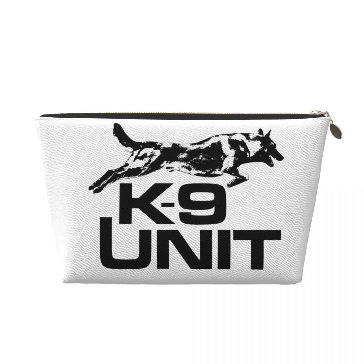 Custom K9 Unit Malinois Toiletry Bag for Women Belgian Shepherd Dog Makeup Cosmetic Organizer Ladies Beauty Storage Dopp Kit Box