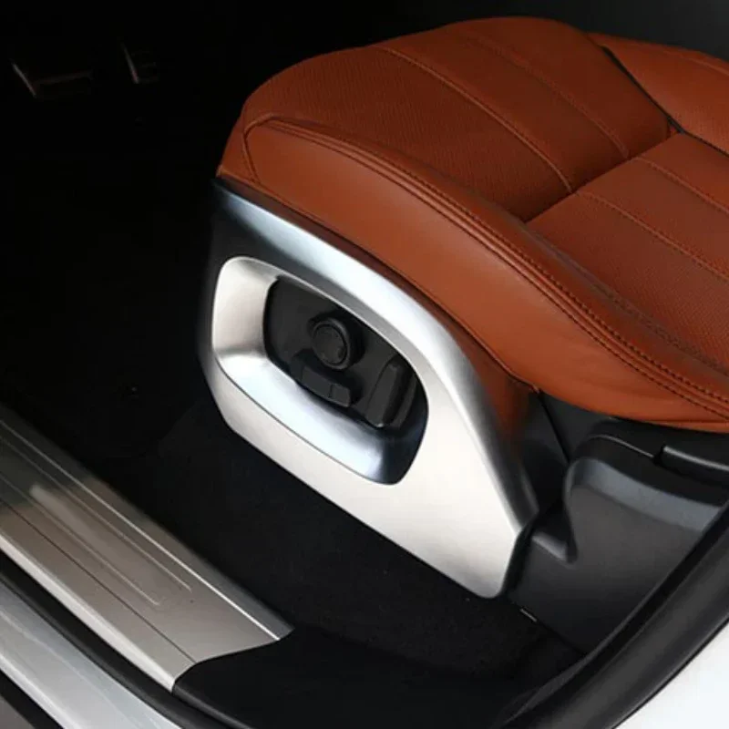 For Landrover Range Rover Vogue L405 Autobiography Sport 14-17 ABS Silver Car Seat Side Cover Trim Interior Car Accessories view 6