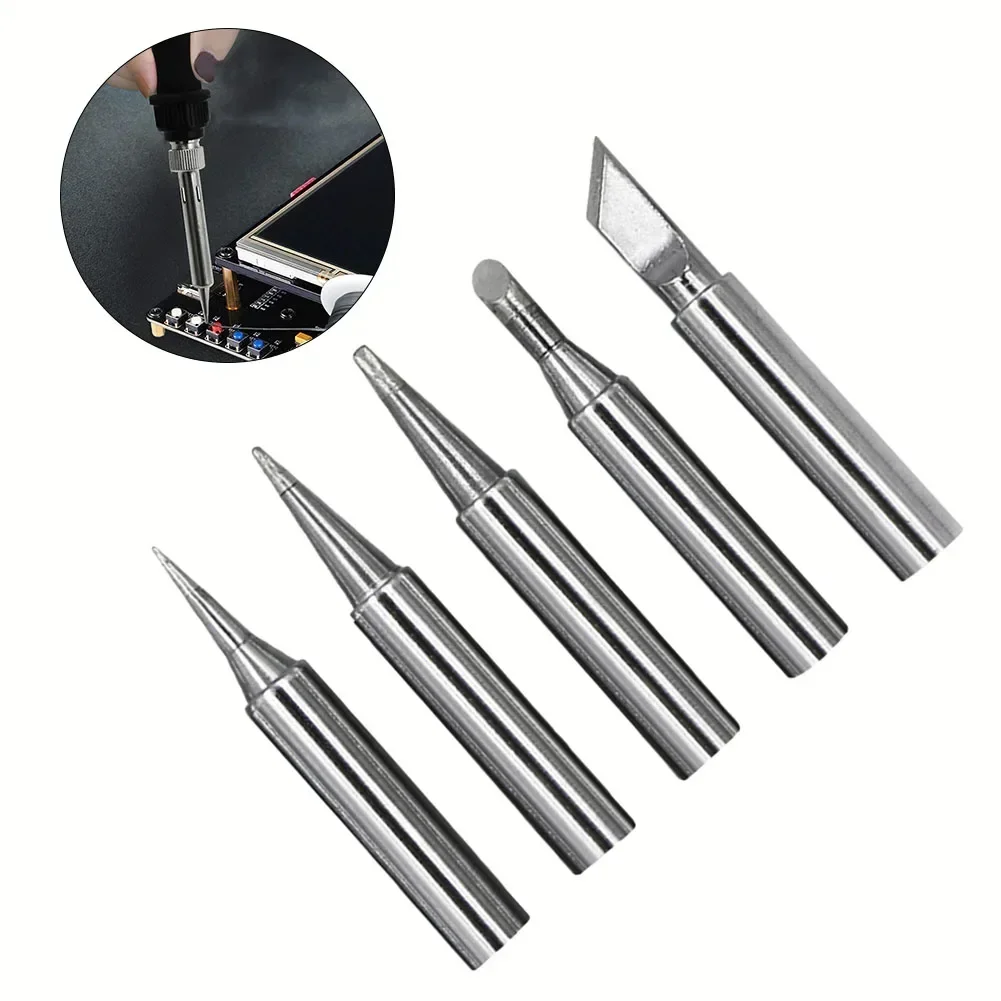 Soldering Iron Tip Set 936 Soldering Iron Tip Replacement Leadfree and Copper Material Professional Quality