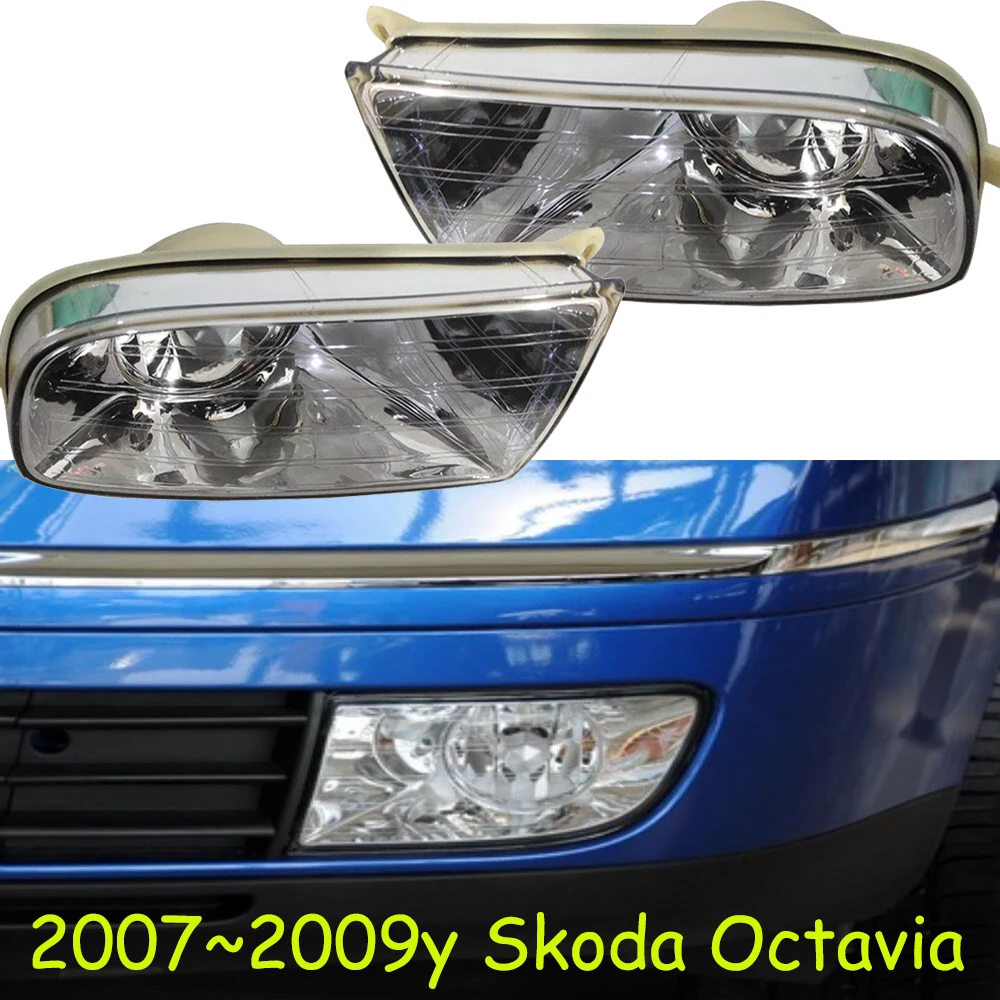 

1 шт. автомобильный передний фонарь для Skoda Octavia, лампа фар 2007 ~ 2009y, автомобильные аксессуары, противотуманные фары для Skoda Octavia
