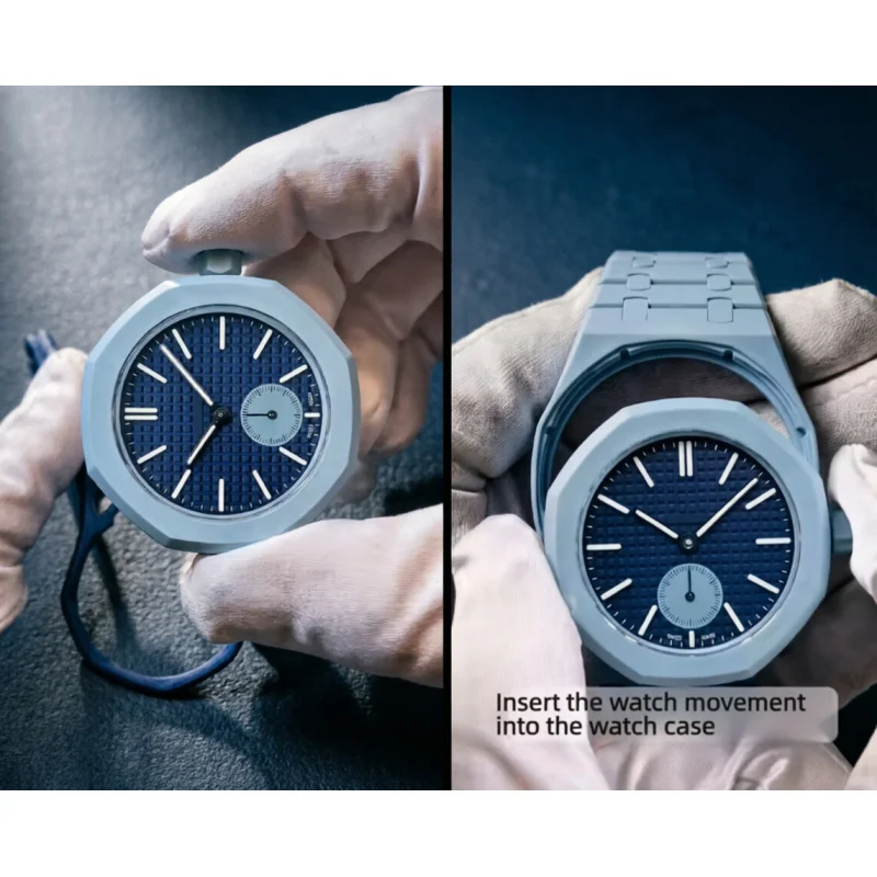 Stainless Steel Silicone Case Strap Mod Kit, Pocket Watch Transform To Wristwatch Fit Swatch Pop