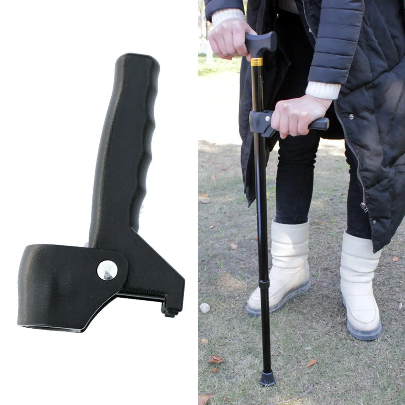 Lightweight Folding Walking Stick with Enhanced Grip for Seniors