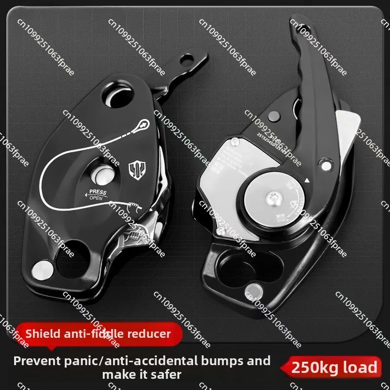 

Descender, Anti-panic Cam Manual Control, Outdoor Climbing Downhill, Aerial Work Protection, Descender