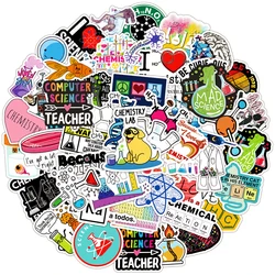 10/30/50pcs Cartoon Science Chemistry Biology Laboratory Waterproof Stickers Decals DIY Laptop Suitcase Diary Decoration Sticker
