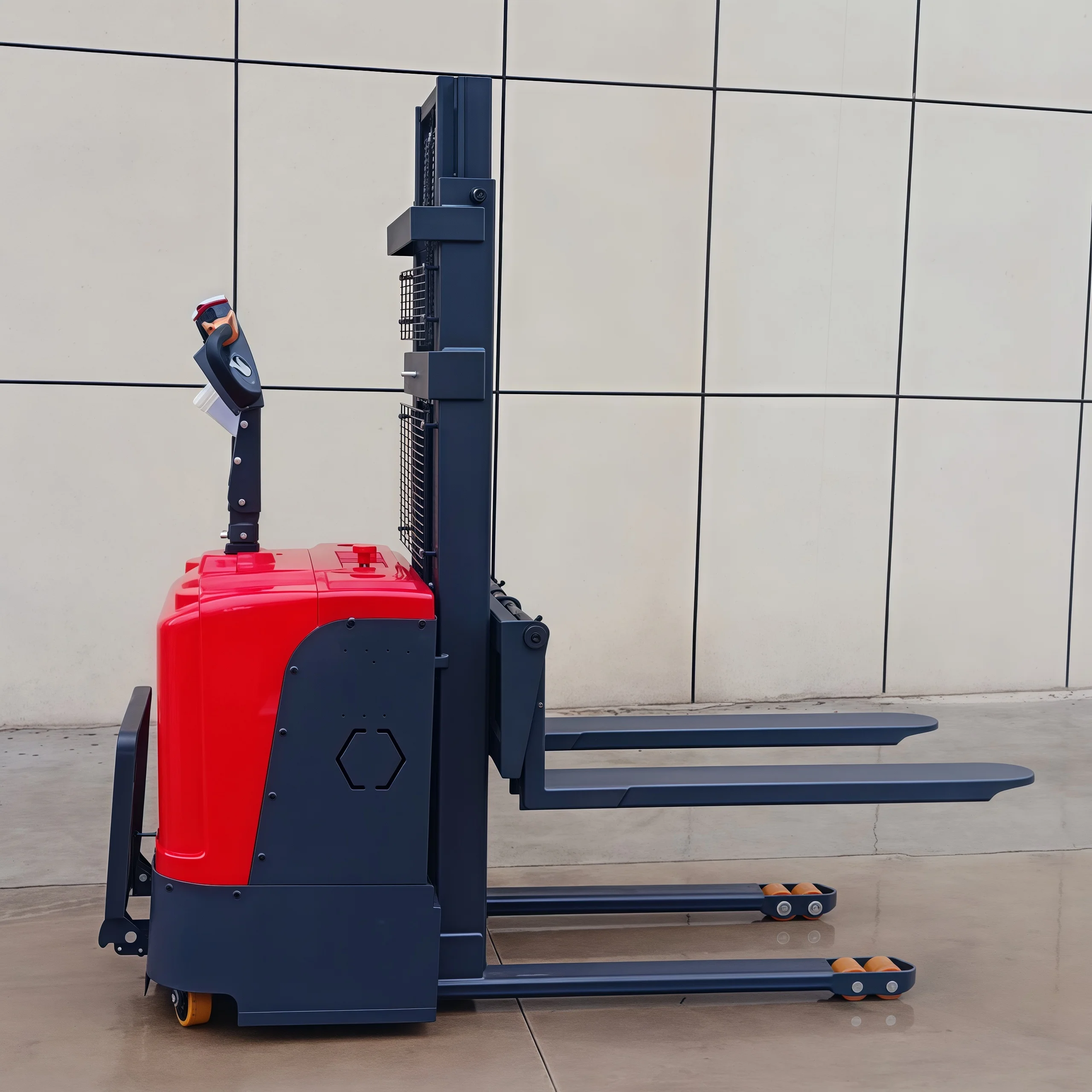 YG Customized Self Climbing 6 Meter Hand Mini Counterbalance Electric Walkie Pallet Truck Lift Stacker 1.5 Ton