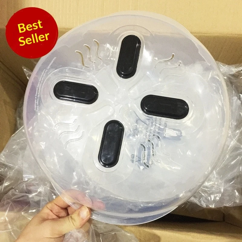 HOVER COVER Microwave Oven Splash Guard Cover Hover Cover Spill-Proof Cover Magnetic Refrigerator Cover Plastic Heating Cove