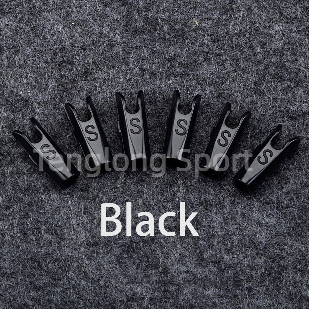 Archery Arrow Nock S L High-quality Plastic Pin Nock For 3.2/4.2/6.2mm Aluminum Nock Pin Diy Arrow 60pcs/lot