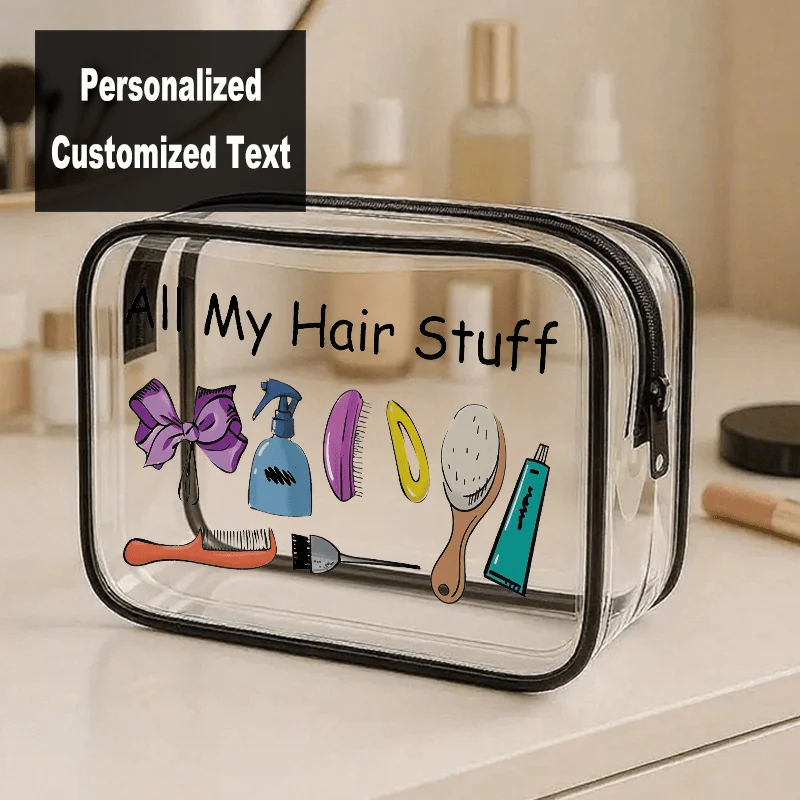 

Custom High-Quality Thick Transparent Storage Bag, Zipper Pouch, Travel Bag, Toiletry Bag, Makeup Bag from The Onewd Brand