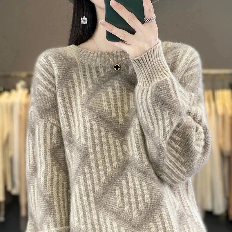 

Новый осенне-зимний кашемировый свитер, женский пуловер, вязаные свитера, женские свободные теплые трикотажные изделия без рукавов, женский повседневный джемпер