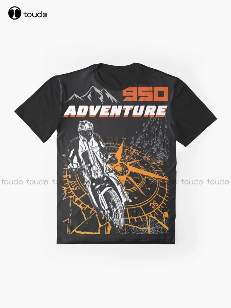 Super Adventure 950 Motorcycle Graphic T-Shirt Custom Aldult Teen Unisex Digital Printing Tee Shirts Fashion Tshirt Summer