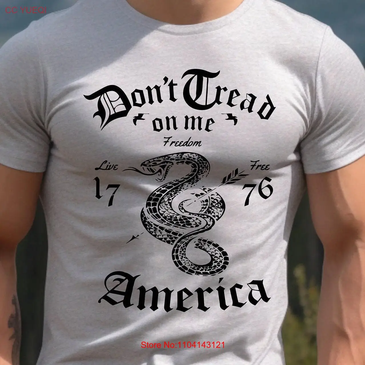 Gadsden T Shirt 2nd AmendmenT For Him Gun Lover Enthusiast Veteran long or short sleeves