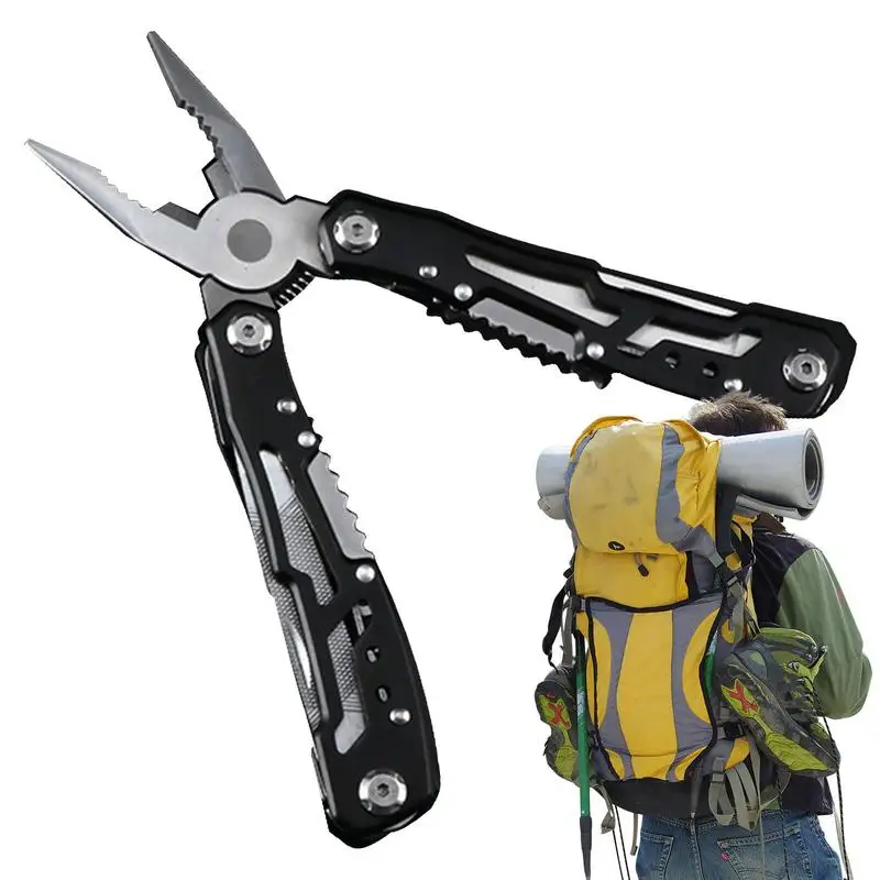 

Multitool Pliers Stainless Steel Multi-Pliers 14-in-1 Multitools Pocket Gear And Equipment Bottle Opener Screwdriver Needle Nose