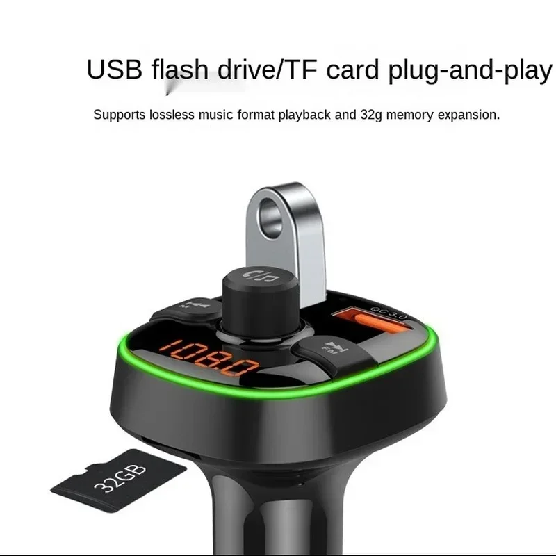 Car MP3 Player Bluetooth FM Transmitter Wireless Receiver with Dual Port USB Car Charger