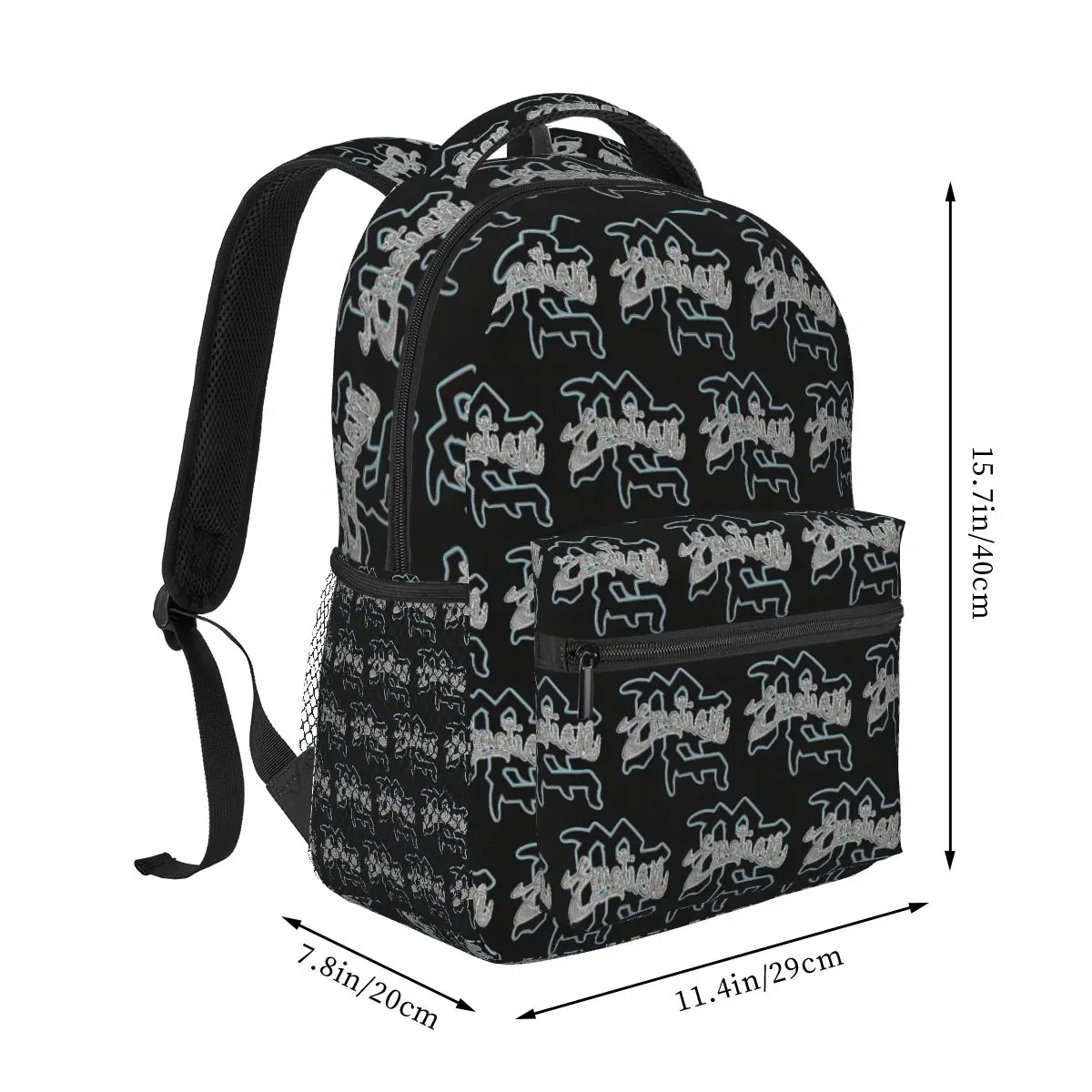 Blindfolded Little Angel Cupid Emotion Letter Pattern Student Backpack School Bag Daypack for Boys Girls Bookbag Shoulder Bags