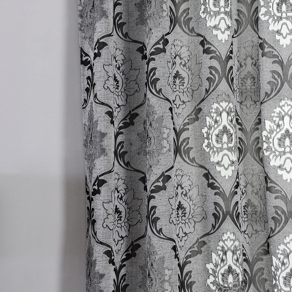 ستارة قصيرة للمطبخ للعام الجديد من NAPEARL أقمشة نافذة من القماش الرمادي لستائر عيد الميلاد لوحات منزلية مزخرفة ريفية