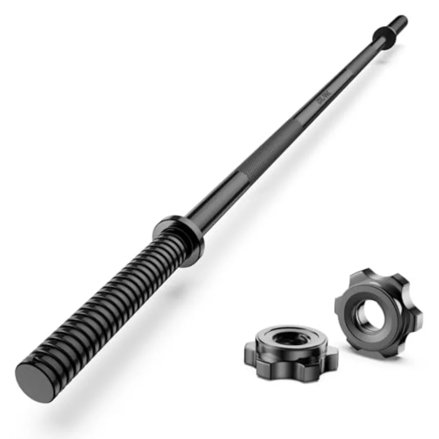 

Weight Lifting Bar 57" 1" Standard Straight Barbell Bars Olympic for Home Gym Weight lifting/Strength Training/Squat/Bench Pres