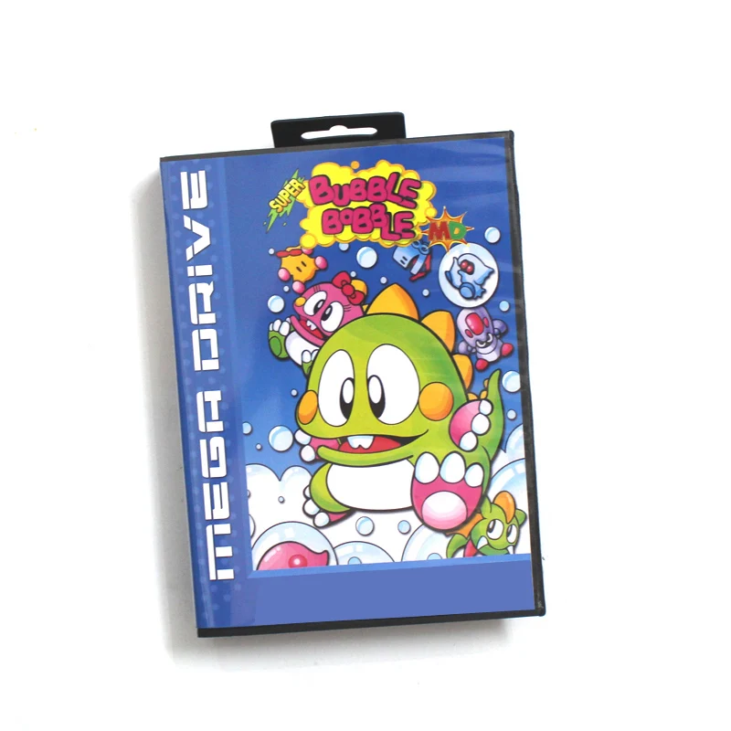 

Игровая карта Super Bubble Bobble MD, 16-битная крышка европейского стандарта для Sega Megadrive Genesis с розничной коробкой