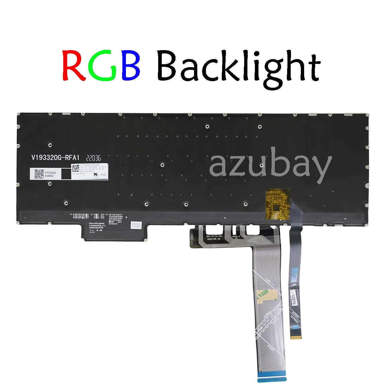 

RGB Backlit Keyboard For Lenovo Ideapad Gaming 3-15ARH05 82EY, 3-15IMH05 81Y4 82CG, 3-15ACH6 UK Russian Arabic Hungarian Italian