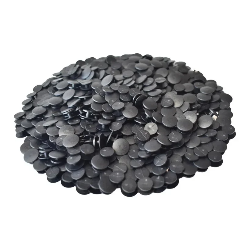 50-200 Pcs Transparent Shoe Button Plastic Black Shoe Buckles DIY Quality Handmade Accessories for Clogs Bottom Buckle