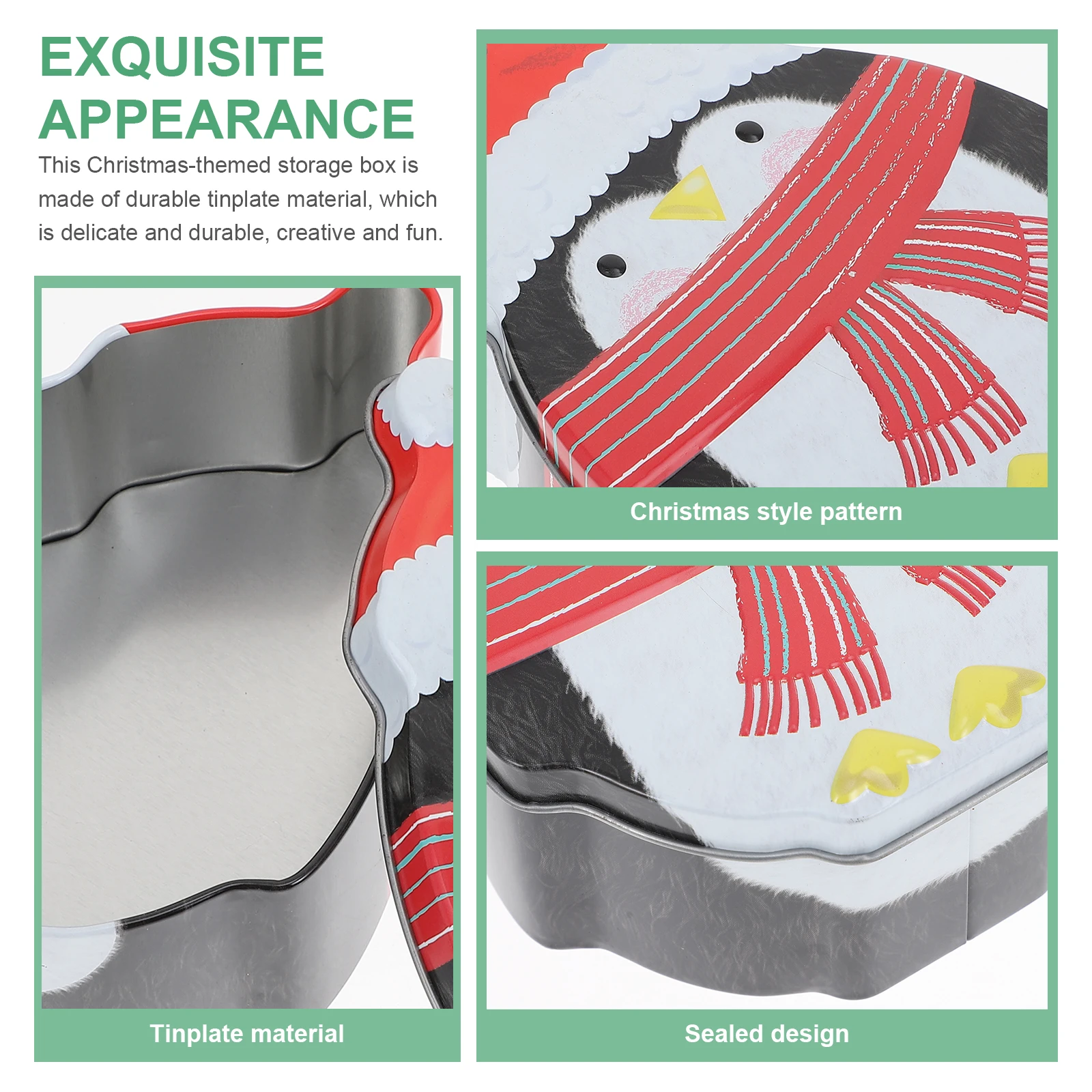 

Candy Gift Packaging Box Christmas Tin Storage Container For Mini Candies Biscuits Chocolates Party Favors Holiday Decorations