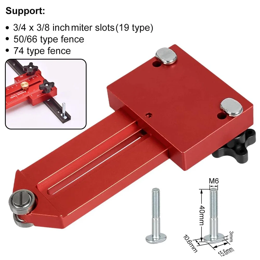 Extended Thin Rip Jig Table Saw Jig Guide for Repeat Narrow Strip Cuts Works with Table Saw Router Table Band Saw Woodworking