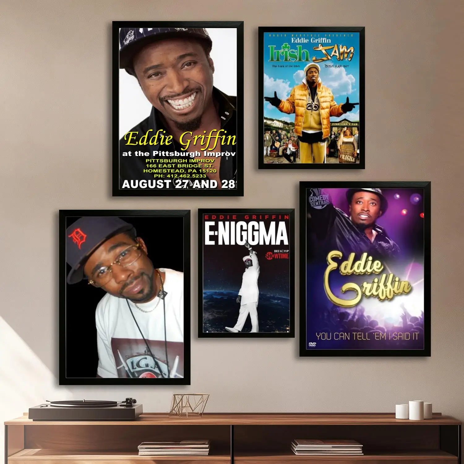 ملصق فني من القماش من Eddie Griffin، لوحة فنية جدارية، طباعة صور، عائلة حديثة، ديكور غرفة النوم، ملصقات، لوحة زخرفية